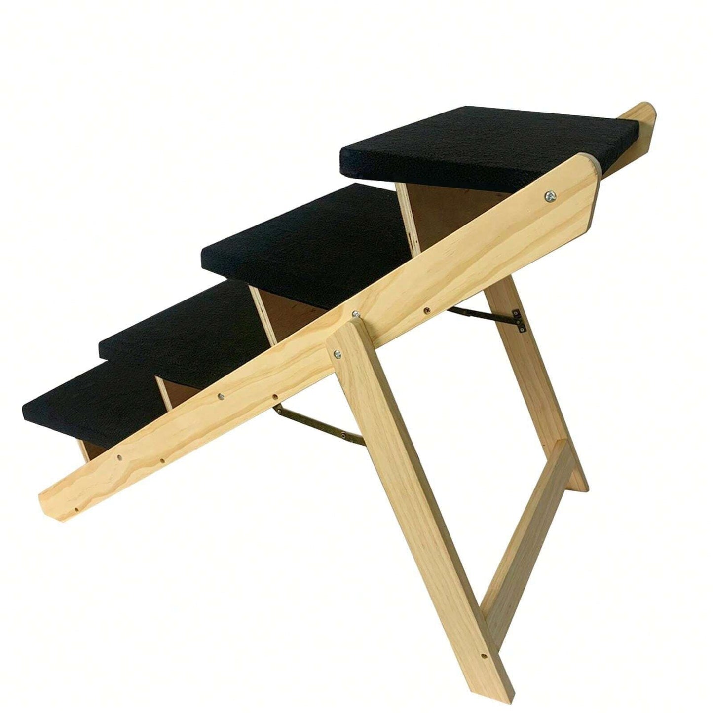 YUENFONG Rampa per cani 2 in 1, scala per animali domestici, scala per cani, pieghevole per gatti, cani grandi e piccoli, scala per animali in legno di pino