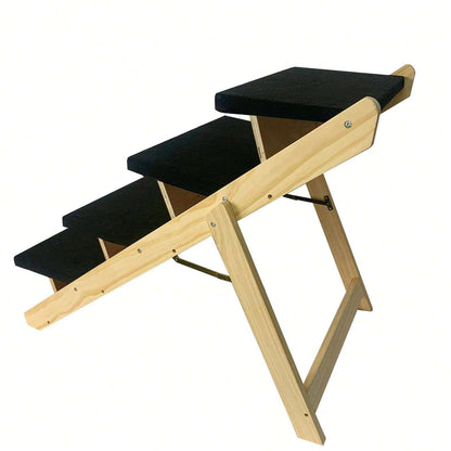 YUENFONG Rampa per cani 2 in 1, scala per animali domestici, scala per cani, pieghevole per gatti, cani grandi e piccoli, scala per animali in legno di pino