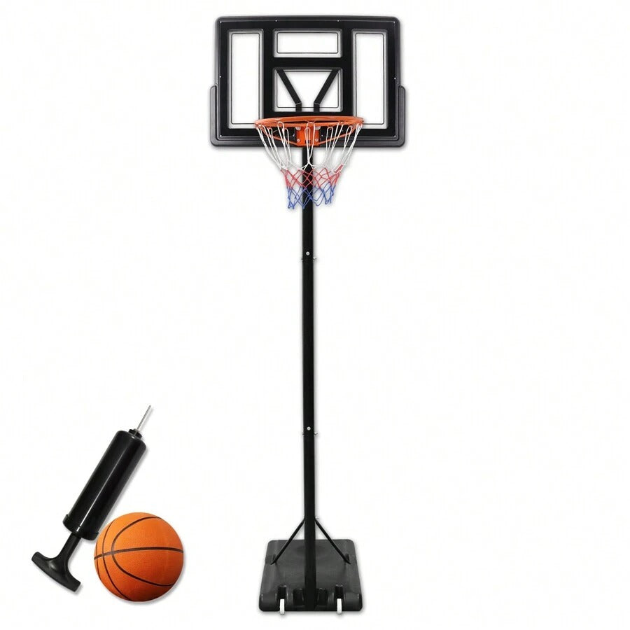 Froadp Froadp Canestro da Basket per Interni ed Esterni con Ruote, Portatile, Supporto da Basket Regolabile in Altezza, Riempibile con Acqua/Sabbia, Incluse Reti da Basket/Pompe Gonfiabili/Pallacanestro