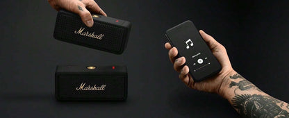 Marshall Altoparlante senza fili portatile Marshall Emberton II IP67 impermeabile con microfono vivavoce, Bluetooth, bassi per iOS/Android/PC, 30 ore di autonomia della batteria