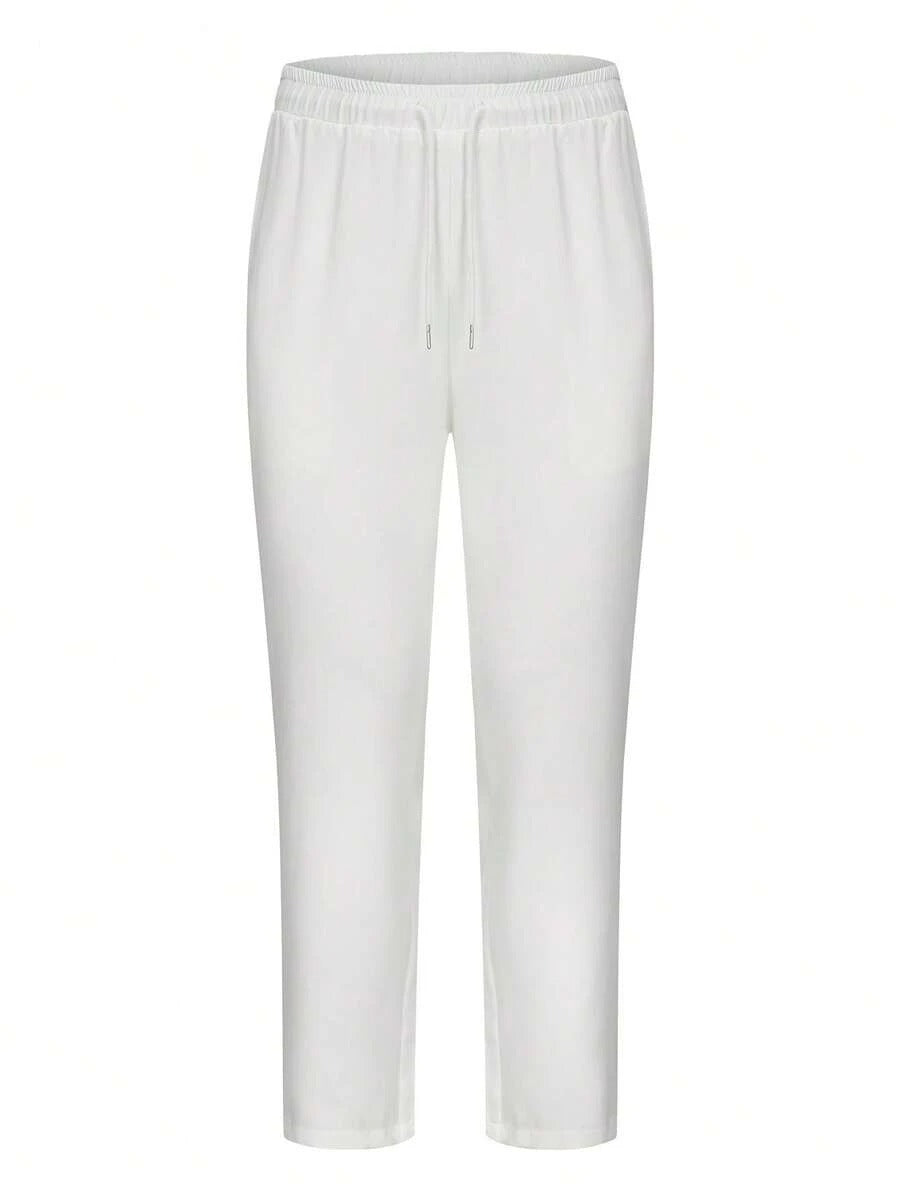 Set Nuovo Giacca e Pantaloni da Uomo in Stile Tradizionale Africano con Scollo a Equipaggio, Tinta Unita, Ricamo, Manica Lunga, Abito da Matrimonio