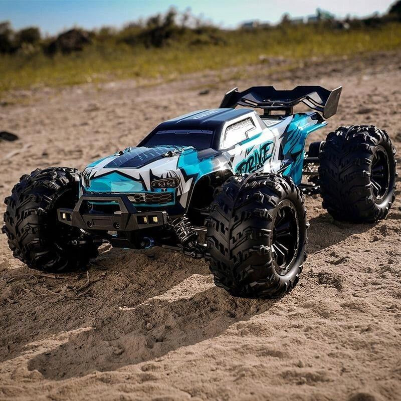 1:16 Scala Automobile da Stunt Telecomandato 4WD con LED, Drift ad Alta Velocità su Terreni Impegnativi, Veicolo RC 4x4 da Fuoristrada, Regalo di Natale