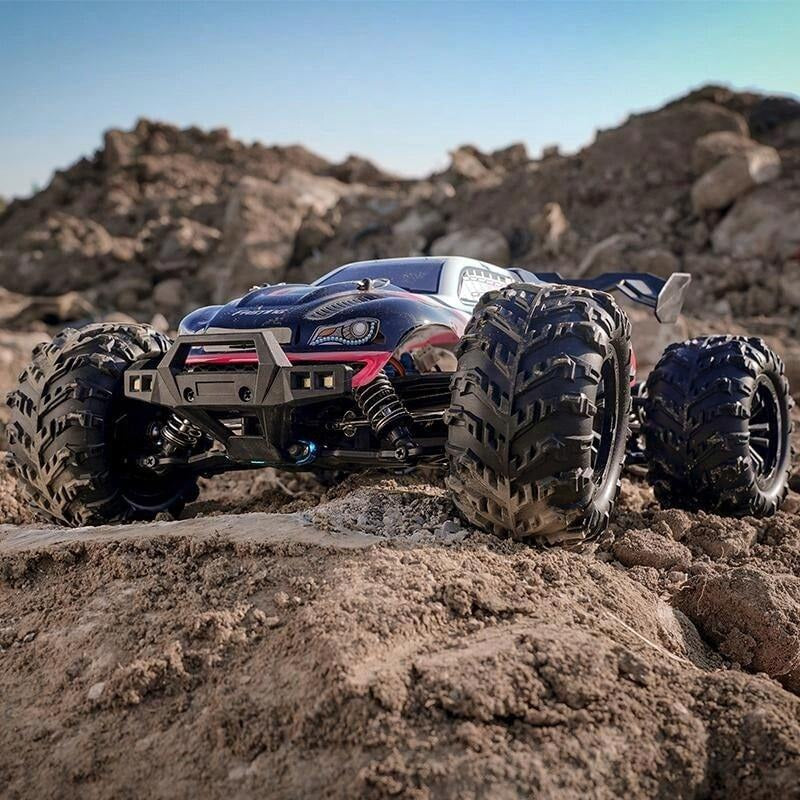 1:16 Scala Automobile da Stunt Telecomandato 4WD con LED, Drift ad Alta Velocità su Terreni Impegnativi, Veicolo RC 4x4 da Fuoristrada, Regalo di Natale