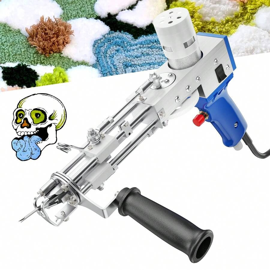 Pistola per trapuntatura, Set pistola per trapuntatura, Pistola per trapuntatura a pelo tagliato, Pistola per trapuntatura per tappeti, Pistola per trapuntatura per tappeti ad alta velocità, 5-45 punti/sec.