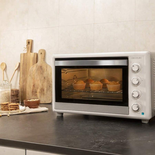 Cecotec Ctec Horno Conveccion de Sobremesa de 60 Litros Bake&Toast 6090 White Gyro. 2200 W, Luz Interior, 12 Funciones - ✅Consegna in 3-5 giorni