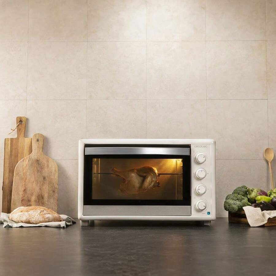 Cecotec Ctec Horno Conveccion de Sobremesa de 60 Litros Bake&Toast 6090 White Gyro. 2200 W, Luz Interior, 12 Funciones - ✅Consegna in 3-5 giorni