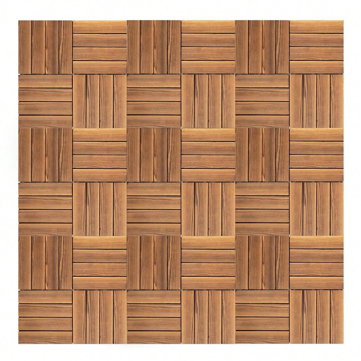 YUNRUX 36* Piastrelle per terrazza ad incastro in legno duro Piastrelle per terrazza in legno di acacia 30x30 cm Piastrelle per terrazza in legno duro ad incastro Piastrelle per terrazza balcone giardino