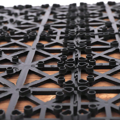 YUNRUX 36* Piastrelle per terrazza ad incastro in legno duro Piastrelle per terrazza in legno di acacia 30x30 cm Piastrelle per terrazza in legno duro ad incastro Piastrelle per terrazza balcone giardino