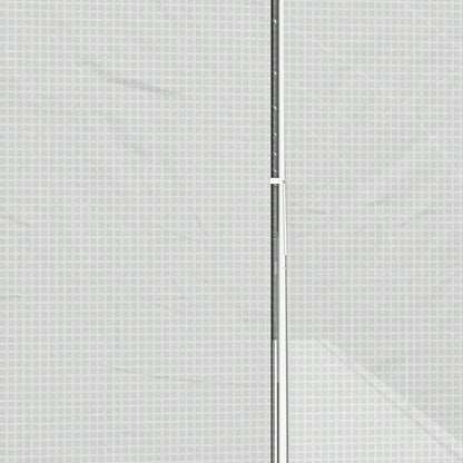 Outsunny Serra a Tunnel 6x3 m con 2 Porte a Cerniera e 8 Finestre, Serra per Orto in PE, Poliestere e Acciaio Zincato, Bianco e Verde