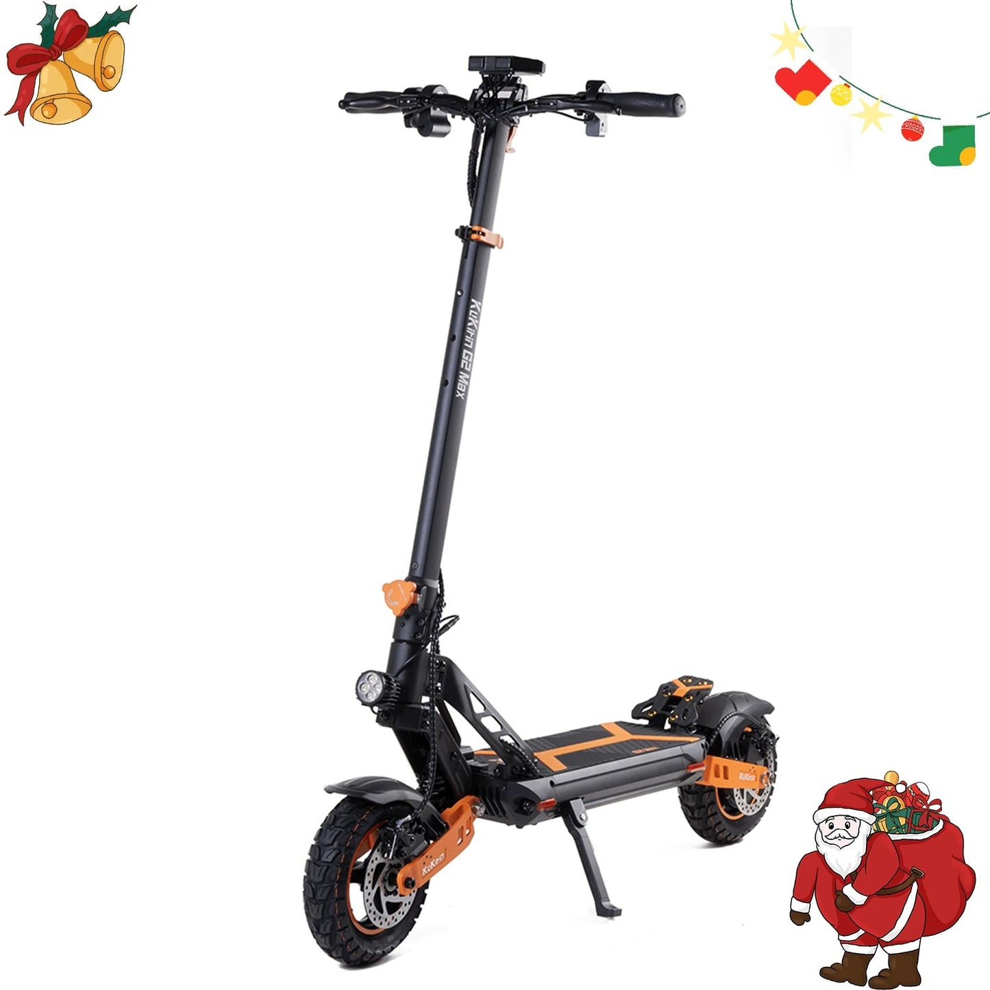 Kukirin Scooter elettrico pieghevole KuKirin G2 MAX con sedile rimovibile per adulti, pneumatici fuoristrada 10x2,75 pollici, motore da 1000 W, batteria da 48 V 20 Ah, autonomia di 80 km, 3 velocità, freni a doppio disco, forte assorbimento degli urti