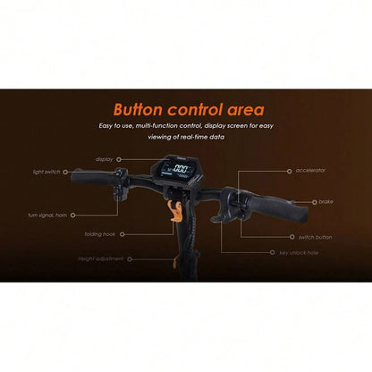 Kukirin Scooter elettrico pieghevole KuKirin G2 MAX con sedile rimovibile per adulti, pneumatici fuoristrada 10x2,75 pollici, motore da 1000 W, batteria da 48 V 20 Ah, autonomia di 80 km, 3 velocità, freni a doppio disco, forte assorbimento degli urti