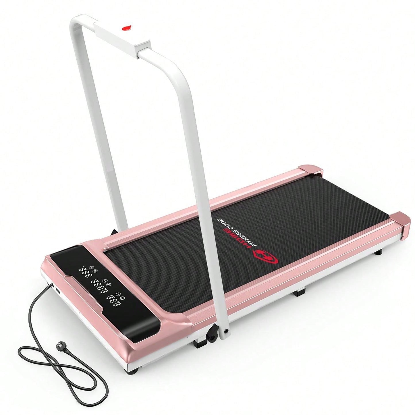Bigzzia Tapis roulant da scrivania: display LED super ampio, motore silenzioso e assorbimento degli urti per l'home fitness
