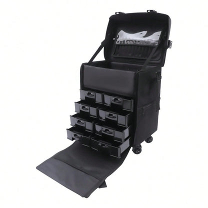 YUNRUX Valigetta per cosmetici Valigetta per trucco Trolley per bellezza Valigetta per trucco Valigetta per parrucchiere Valigetta per cosmetici Trolley per cosmetici