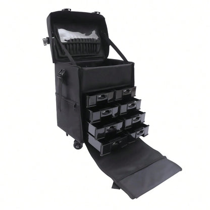 YUNRUX Valigetta per cosmetici Valigetta per trucco Trolley per bellezza Valigetta per trucco Valigetta per parrucchiere Valigetta per cosmetici Trolley per cosmetici
