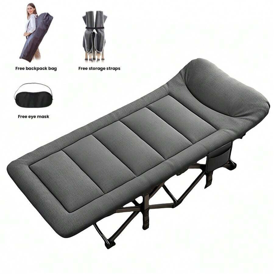 UBRAVOO Ubravoo Letto da campo portatile pieghevole, 10s Rapid-Deploy Heavy-Duty 160KG Military Grade Camp Bed, 190 x 68 x 40 cm