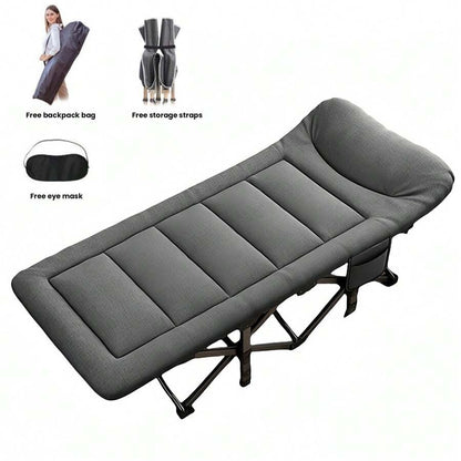 UBRAVOO Ubravoo Letto da campo portatile pieghevole, 10s Rapid-Deploy Heavy-Duty 160KG Military Grade Camp Bed, 190 x 68 x 40 cm