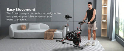 Micyox Micyox Ergometro Home Trainer TH-X3 Fitness Bikes con Resistenza Magnetica, Allenamento Cardio Indoor, Monitor LCD con Supporto per iPad, Home Trainer, Capacità di Carico 150 kg