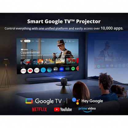 Proiettore ETOE Seal Pro con 1000 ANSI, 1080P nativo, GoogleTV, messa a fuoco automatica e correzione trapezoidale automatica, altoparlanti 2*10 W