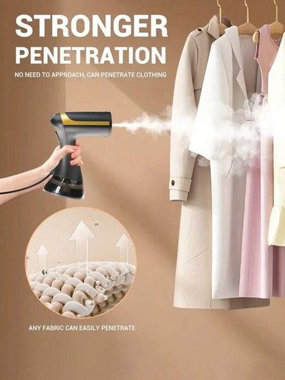 Stiratrice portatile manuale da 1500W - Potente rimuovi-pieghe per tessuti - Serbatoio dell'acqua rimovibile, facile da usare, compatta e leggera per uso domestico e da viaggio