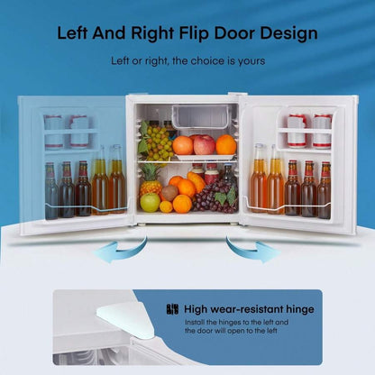 Fohere Minifrigo 46L con scomparto ghiaccio | Frigo piccolo | Controllo della temperatura, risparmio energetico, silenzioso | Frigorifero per bevande ideale per ufficio