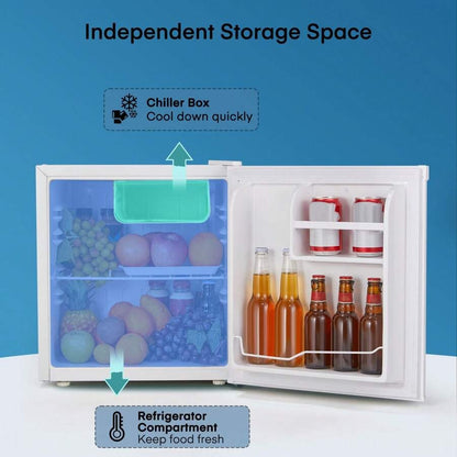 Fohere Minifrigo 46L con scomparto ghiaccio | Frigo piccolo | Controllo della temperatura, risparmio energetico, silenzioso | Frigorifero per bevande ideale per ufficio
