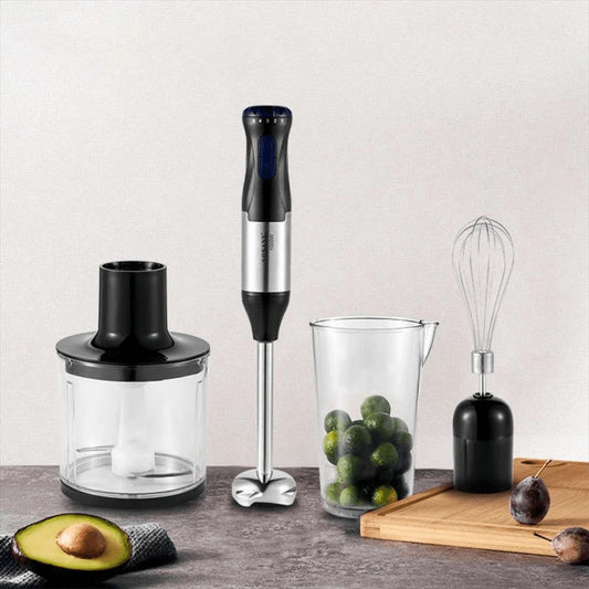 SOKANY Set frullatore a immersione portatile 4 in 1, incluso frullatore a bastoncino multifunzione, frusta, tritatutto e brocca, adatto per la lavorazione degli alimenti e la preparazione di omogeneizzati