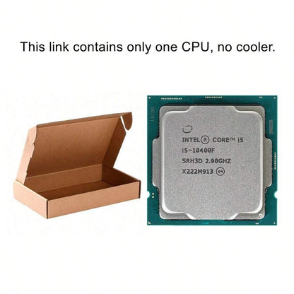 intel Processore CPU Intel Core I5 10400f, sei core a dodici thread, 2,9 GHz, 65 W, 12m Lga 1200, senza ventola