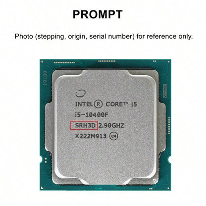 intel Processore CPU Intel Core I5 10400f, sei core a dodici thread, 2,9 GHz, 65 W, 12m Lga 1200, senza ventola