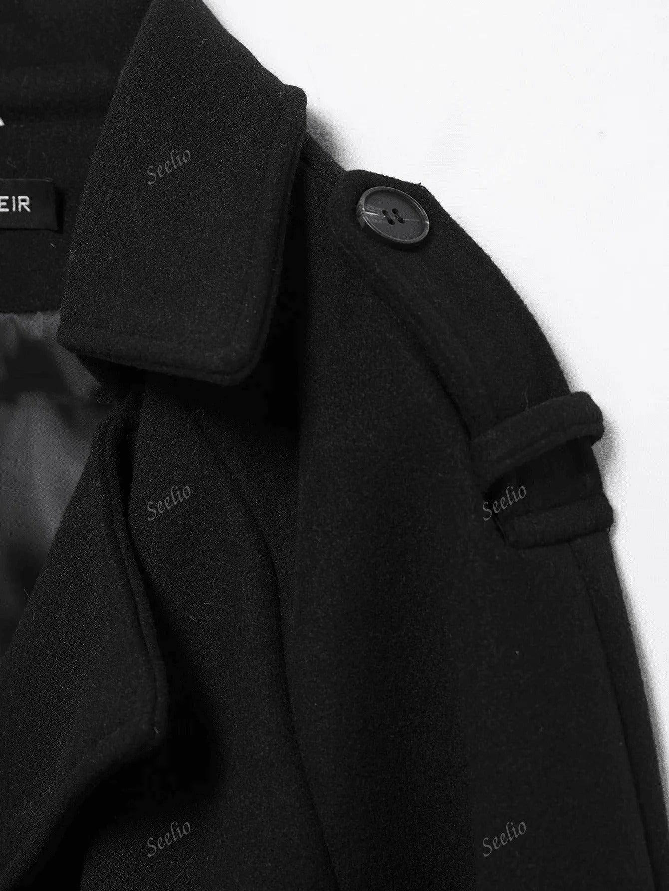 Cappotto antivento classico retrò a doppiopetto da donna, di stile europeo e americano, adatto per autunno/inverno