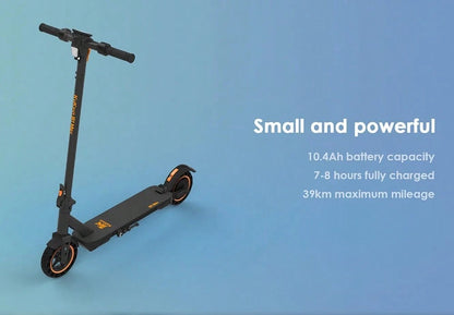 Kukirin Monopattino elettrico pieghevole, motore da 350 W, KuKirin S1 Max, batteria da 36 V 10,4 Ah, pneumatici da 8 pollici, velocità massima 30 km/h, autonomia 39 km, freno anteriore elettronico
