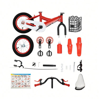 Bicicletta per bambini da 12 pollici con rotelle