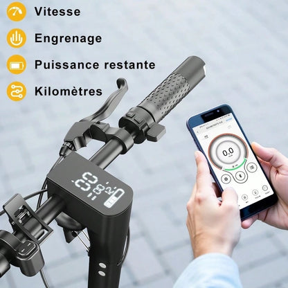 Todimart Monopattino elettrico TODIMART X1 per adulti, motore brushless da 600 W, batteria da 48 V 10,4 Ah, autonomia massima 40-50 km, pneumatici fuoristrada da 10 pollici in grado di superare pendenze di 25°