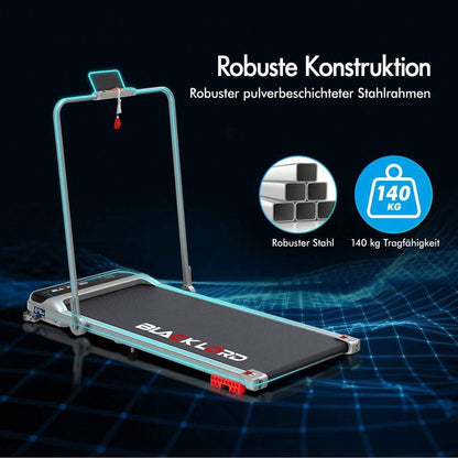 BLACK LORD Tapis roulant sotto la scrivania, Tappetino da passeggio 2 in 1 per camminare e fare jogging, Attrezzatura fitness da 3,2 HP, Portatile sotto la scrivania, Casa e ufficio, Capacità 140 kg, MS2