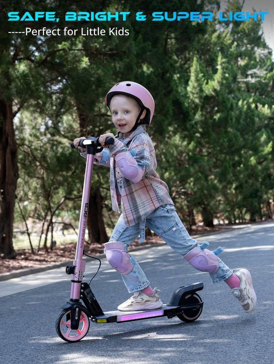 RCB RCB Monopattino elettrico per bambini dai 6 ai 12 anni, fino a 15 km/h e 10 km, monopattino elettrico