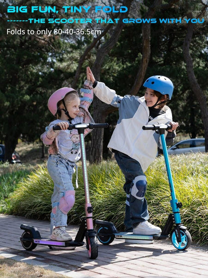RCB RCB Monopattino elettrico per bambini dai 6 ai 12 anni, fino a 15 km/h e 10 km, monopattino elettrico