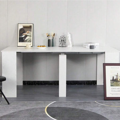 Shally Dogan Tavolo Allungabile per Cucina, Ingresso e Sala da Pranzo, Consolle Salvaspazio Richiudibile da 3 Metri con 5 Pannelli, Design Moderno ed Elegante