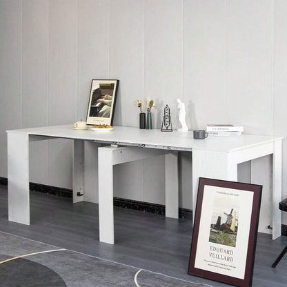 Shally Dogan Tavolo Allungabile per Cucina, Ingresso e Sala da Pranzo, Consolle Salvaspazio Richiudibile da 3 Metri con 5 Pannelli, Design Moderno ed Elegante