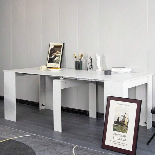 Shally Dogan Tavolo Allungabile per Cucina, Ingresso e Sala da Pranzo, Consolle Salvaspazio Richiudibile da 3 Metri con 5 Pannelli, Design Moderno ed Elegante