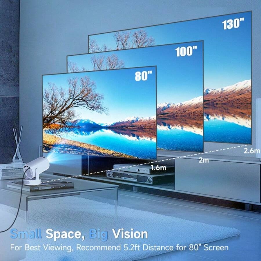 Proiettore Magcubic 4K Android 11 HY300 Pro Dual Wifi6 260ANSI Allwinner H713 BT5.0 1280*720P Proiettore portatile per esterni per cinema