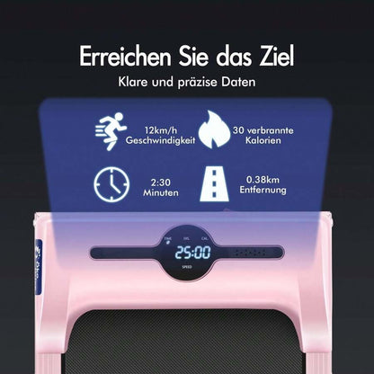 BLACK LORD Smart Walking Pad, tapis roulant 2 in 1 sotto la scrivania per l'ufficio domestico, macchina da jogging portatile con app e telecomando, registrazione dati fitness