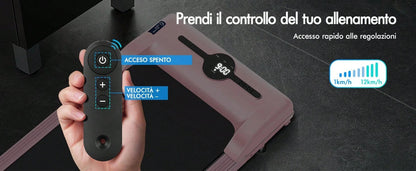 BLACK LORD Smart Walking Pad, tapis roulant 2 in 1 sotto la scrivania per l'ufficio domestico, macchina da jogging portatile con app e telecomando, registrazione dati fitness