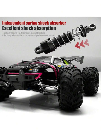 1:16 Scala Automobile da Stunt Telecomandato 4WD con LED, Drift ad Alta Velocità su Terreni Impegnativi, Veicolo RC 4x4 da Fuoristrada, Regalo di Natale