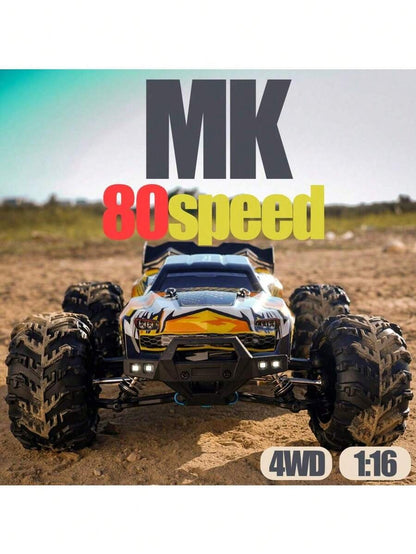 1:16 Scala Automobile da Stunt Telecomandato 4WD con LED, Drift ad Alta Velocità su Terreni Impegnativi, Veicolo RC 4x4 da Fuoristrada, Regalo di Natale