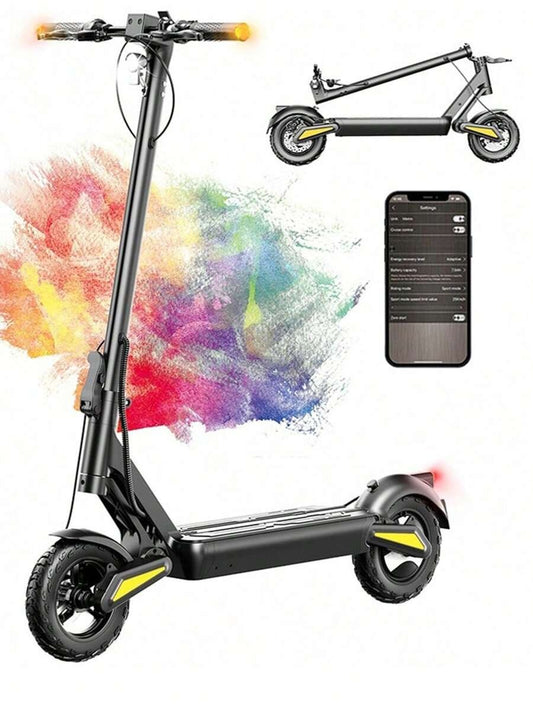 Todimart Monopattino elettrico TODIMART X1 per adulti, motore brushless da 600 W, batteria da 48 V 10,4 Ah, autonomia massima 40-50 km, pneumatici fuoristrada da 10 pollici in grado di superare pendenze di 25°