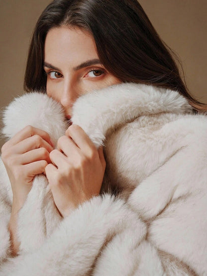 Anewsta Nuovi arrivi, elegante cappotto lungo da donna, elegante, con fodera termica, abbigliamento invernale per donna