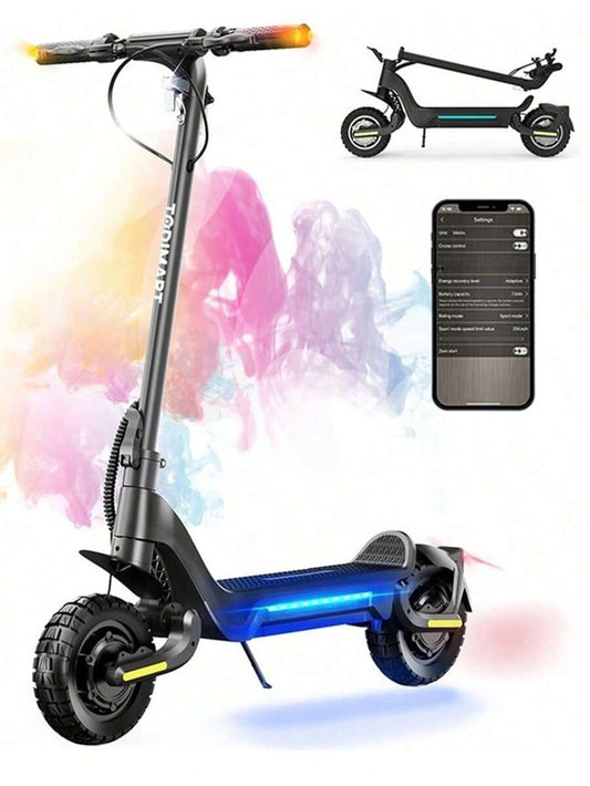 Todimart Monopattino elettrico TODIMART X5 per adulti, motore brushless da 800 W, batteria da 48 V 18,2 Ah, autonomia massima 75-80 km, pneumatici fuoristrada da 10 pollici in grado di gestire pendenze di 25°