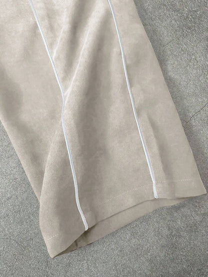 Manfinity EMRG Tuta da uomo composta da giacca con cerniera e ricamo a lettere, pantaloni lunghi con coulisse in vita