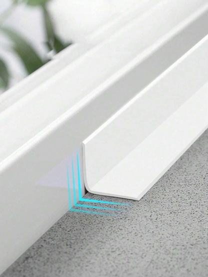 1 pezzo Sigillante per pavimenti da 1,5 pollici/3,7 cm bianco, strisce di sigillatura, nastro adesivo impermeabile antimuffa, nastro per sigillare giunti belli, nastro sigillante impermeabile per giunti in cucina, bagno e wc