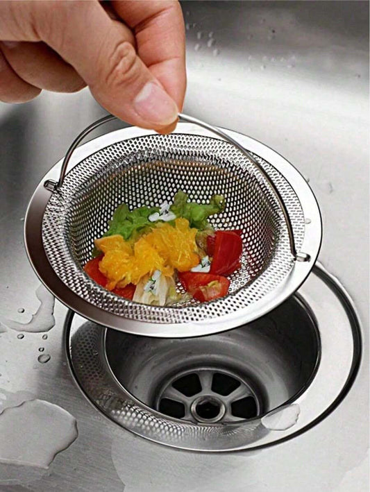 1 pezzo Filtro in acciaio inossidabile per cucina, bacinella lavastoviglie, lavandino lavastoviglie, rete anti-intasamento per rifiuti e anti-odore