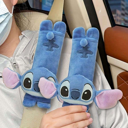 1 pezzo, Copertura morbida per cintura di sicurezza auto Stitched - Copertura protettiva anti-pizzicamento per le spalle, accessori per auto per donne, organizer da viaggio, elementi essenziali per il ritorno a scuola, contenitore per dormitori